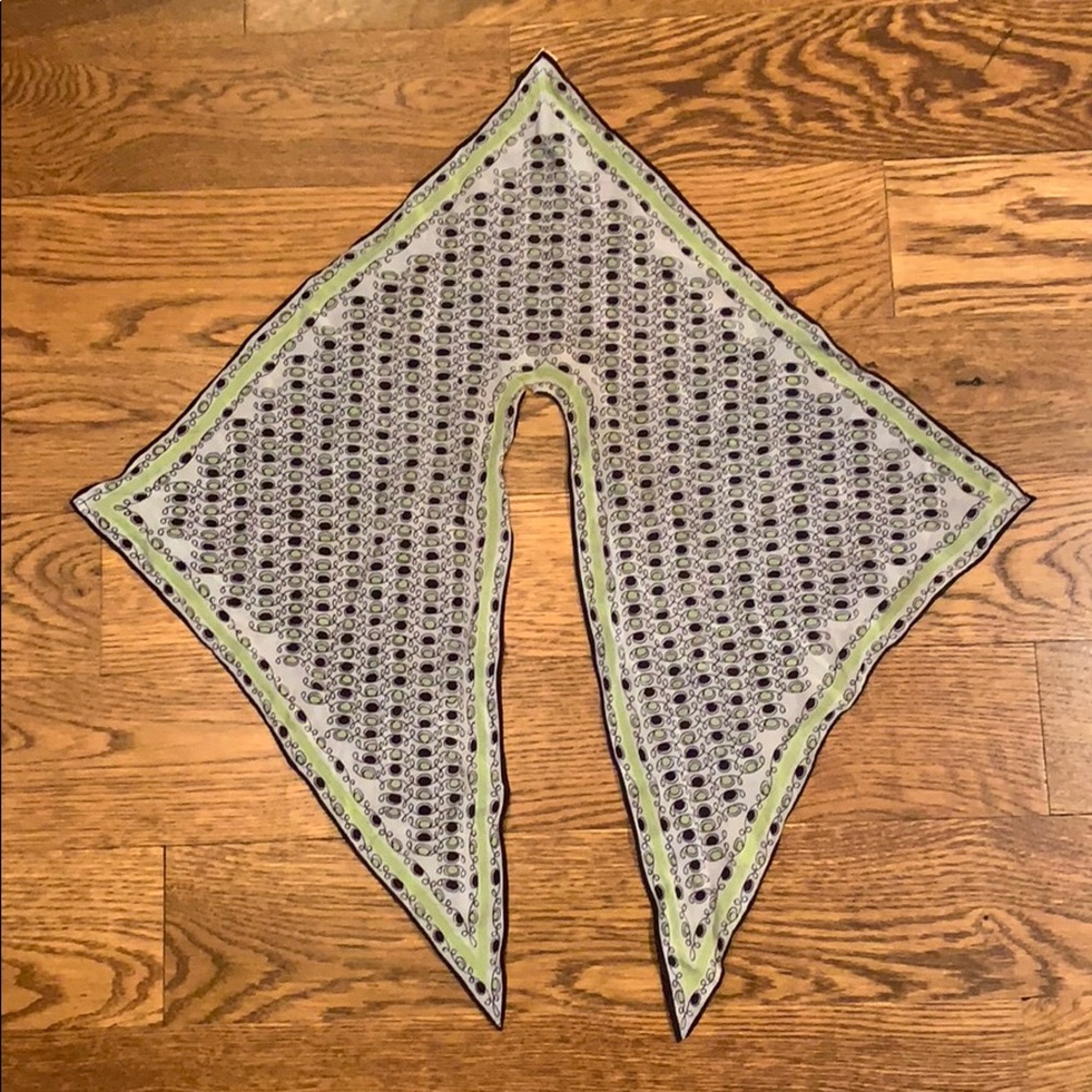 Vintage printed neck scarf